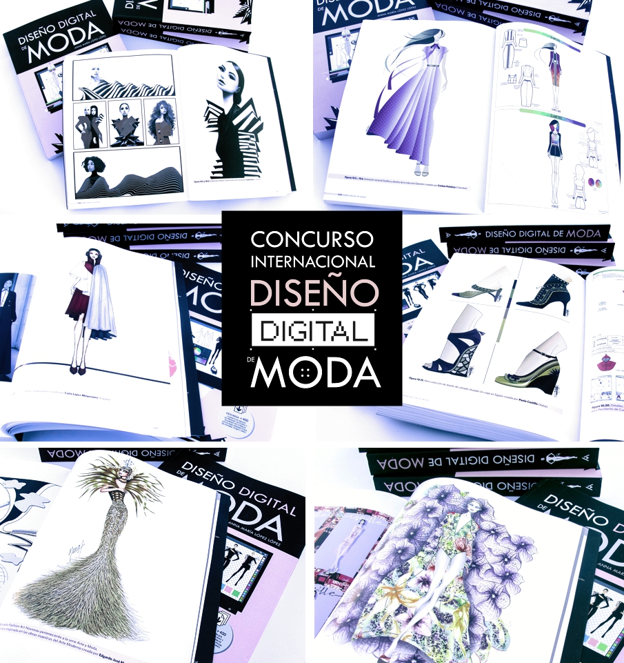 Ejemplos de diseños ganadores y finalistas del Concurso Diseño Digital de Moda